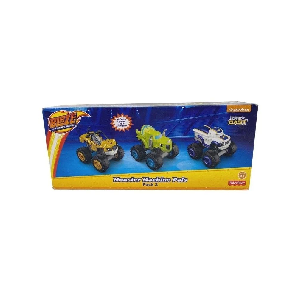 Nickelodeon Blaze and the Monster Machines Pals Die Cast 3 Vehicles Fisher Price